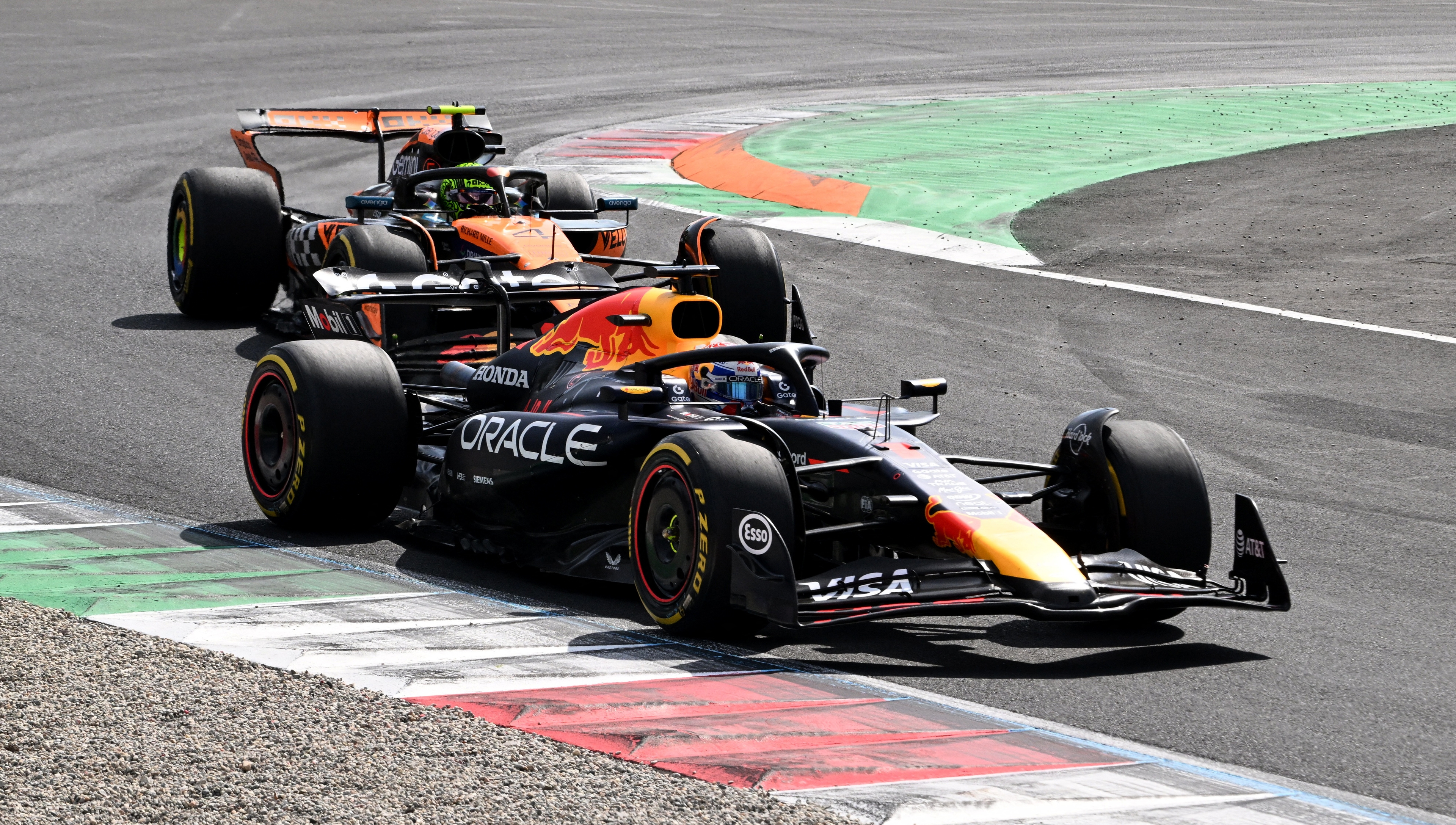 Max Verstappen and Lando Norris